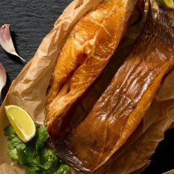 Halibut wędzony na ciepło dzwonki 300-350 g | Silva Ryby
